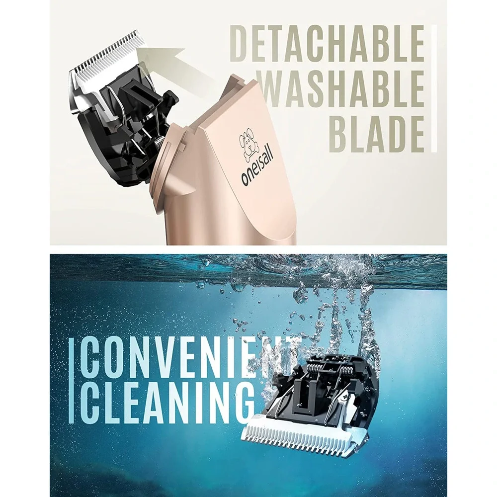 Dog Shaver Clippers Low Noise Rechargeable Cordless Electric Quiet Hair Clippers